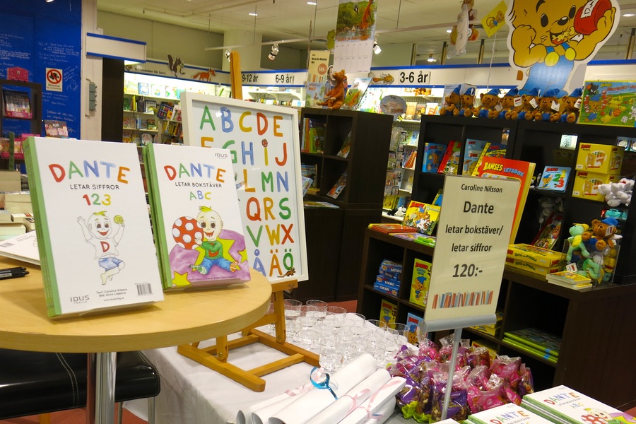 Barnboken Dante letar siffror / Dante letar bokstäver bokhandel