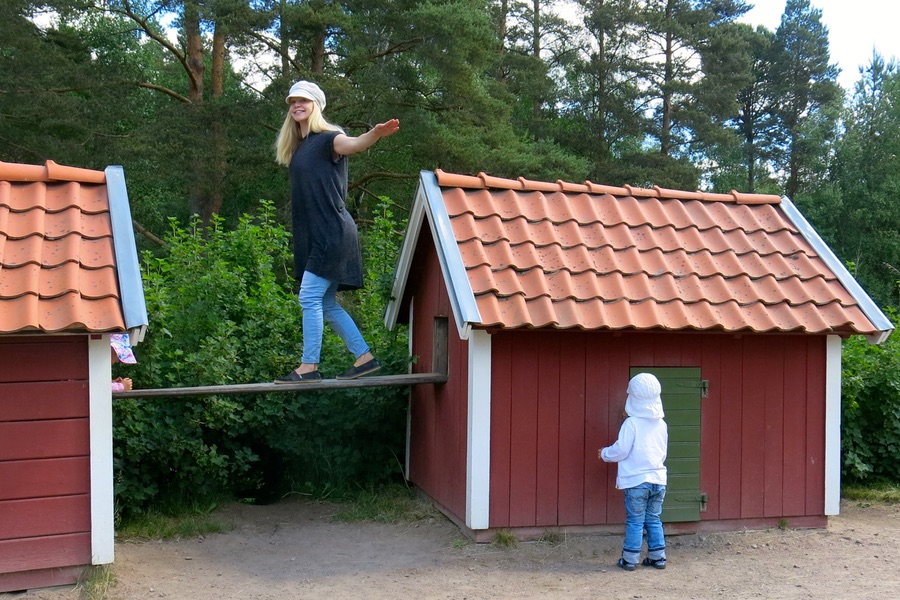 Snickerboa med plankan