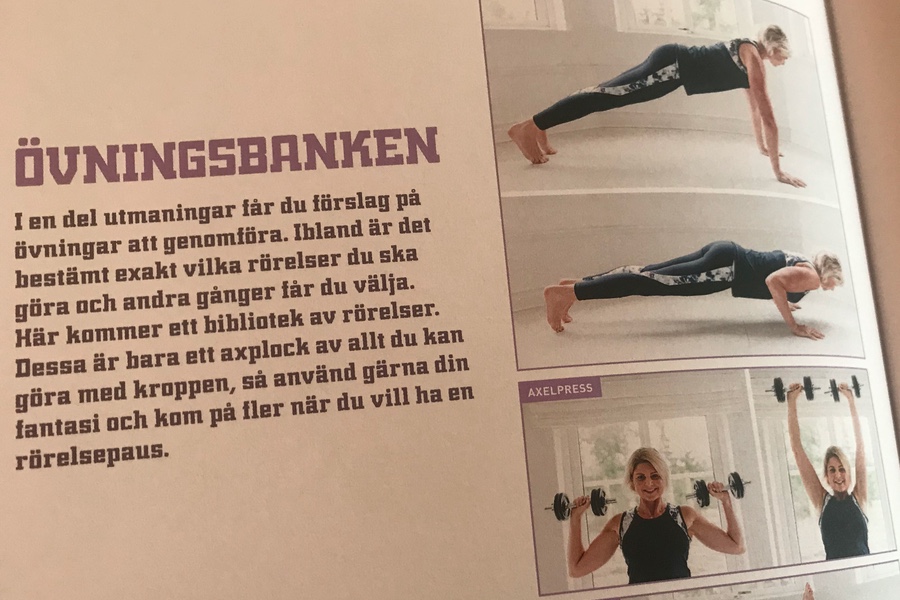 Anna Lissjanis visar övningarna.